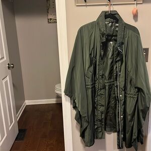 Lands end rain coat/poncho- size M/L